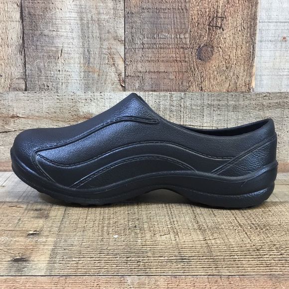 Scrub Zone Loafers Unisex Womens 9 Mens 7 Energize Black Work Shoes - Picture 5 of 12